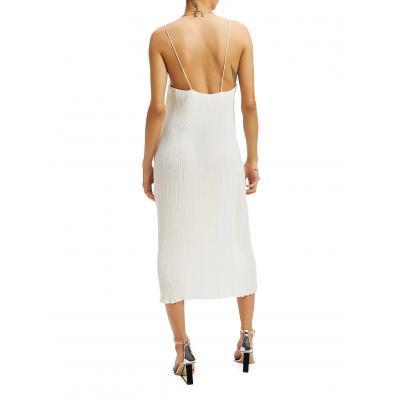 Plissé Slip Dress